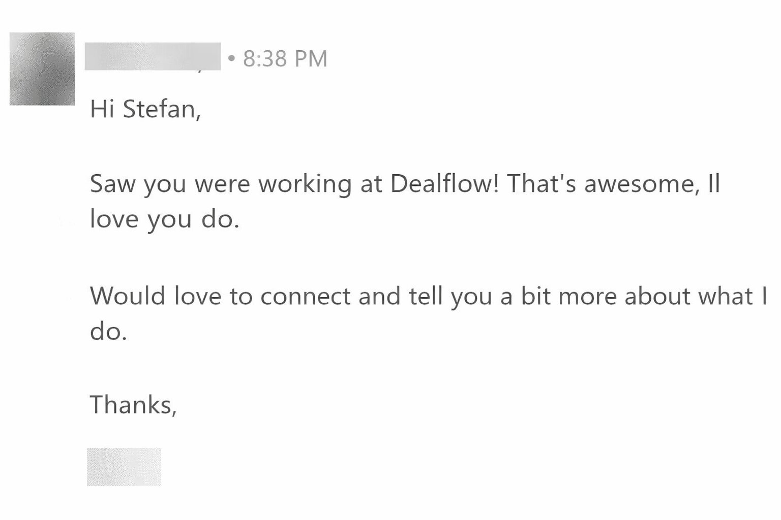 Cold LinkedIn Messaging