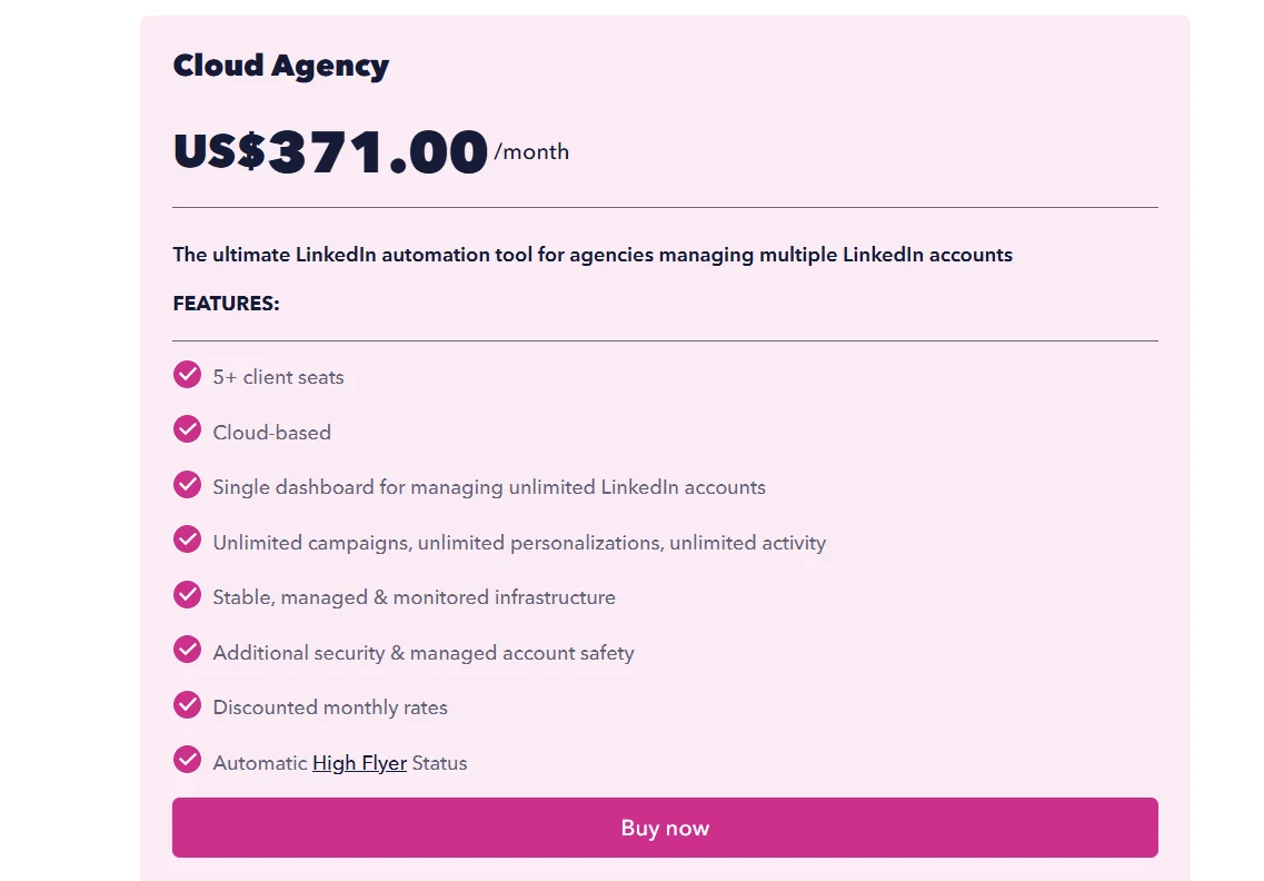 Dux-soup Agency Plan