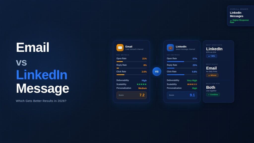 Email vs LinkedIn Message