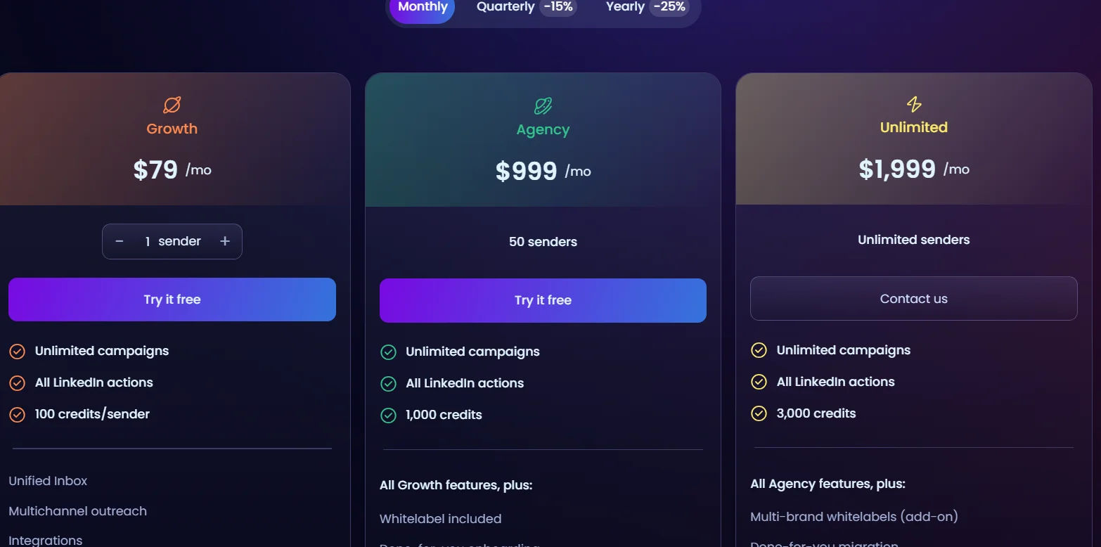 HeyReach Pricing