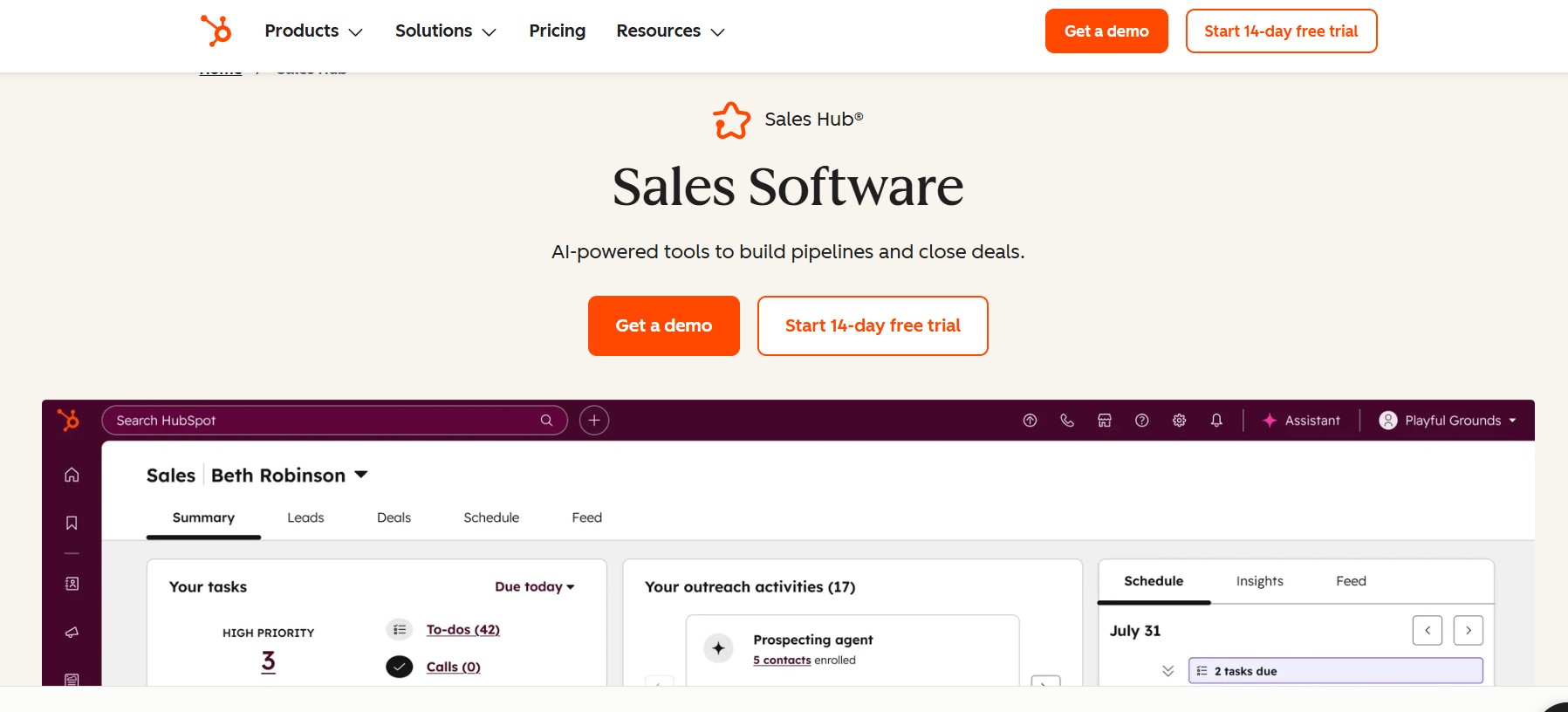 HubSpot Sales Hub