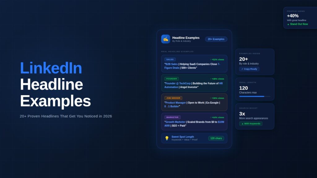 LinkedIn Headline Examples
