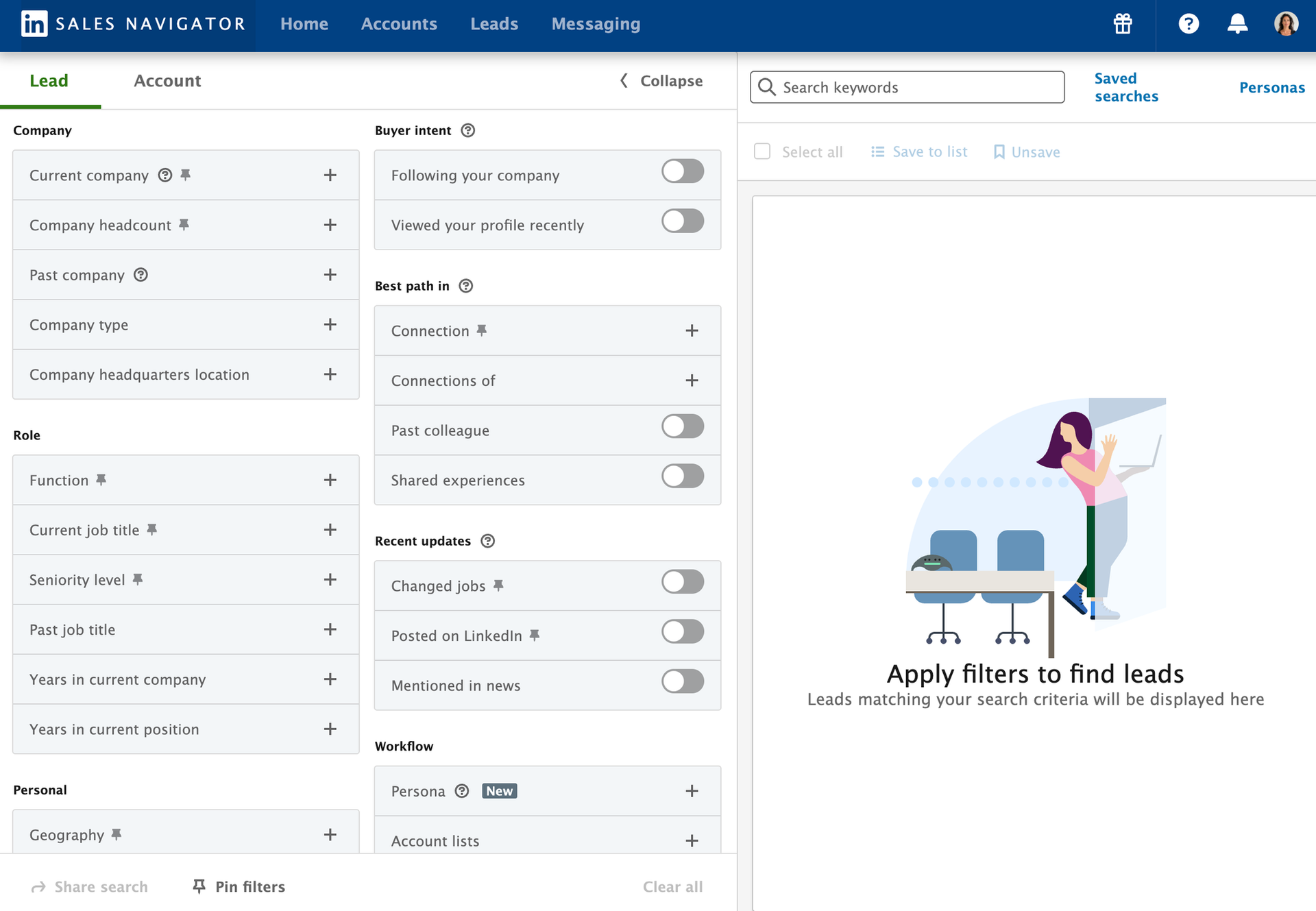 LinkedIn Sales Navigator's