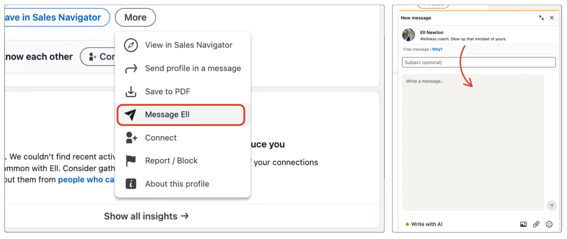 Sending InMails for Cold Outreach