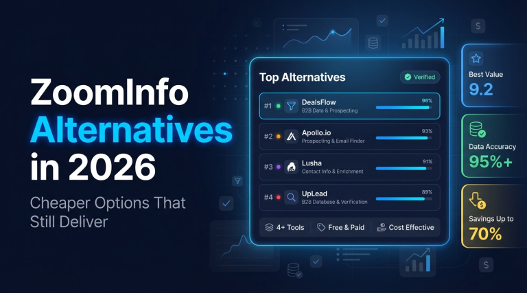 ZoomInfo Alternatives in 2026 Cheaper Options That Still Deliver