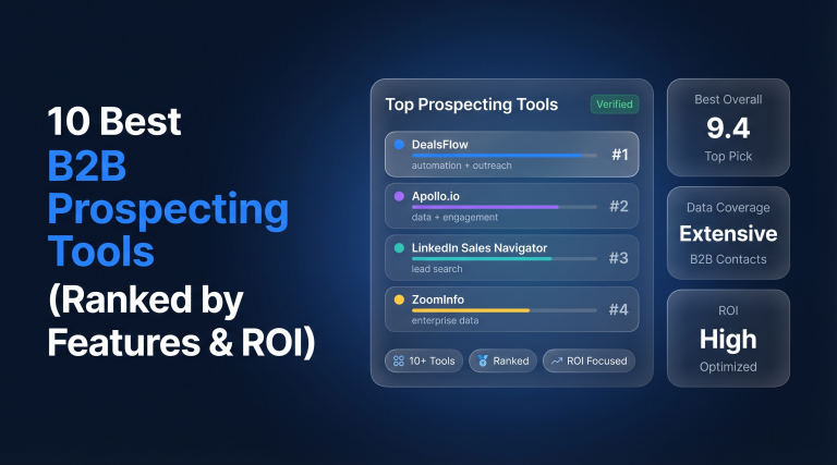 10 Best B2B Prospecting Tools in 2026 (Ranked by Features & ROI)