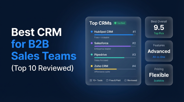 Best CRM for B2B Sales Teams in 2026 (Top 10 Reviewed)