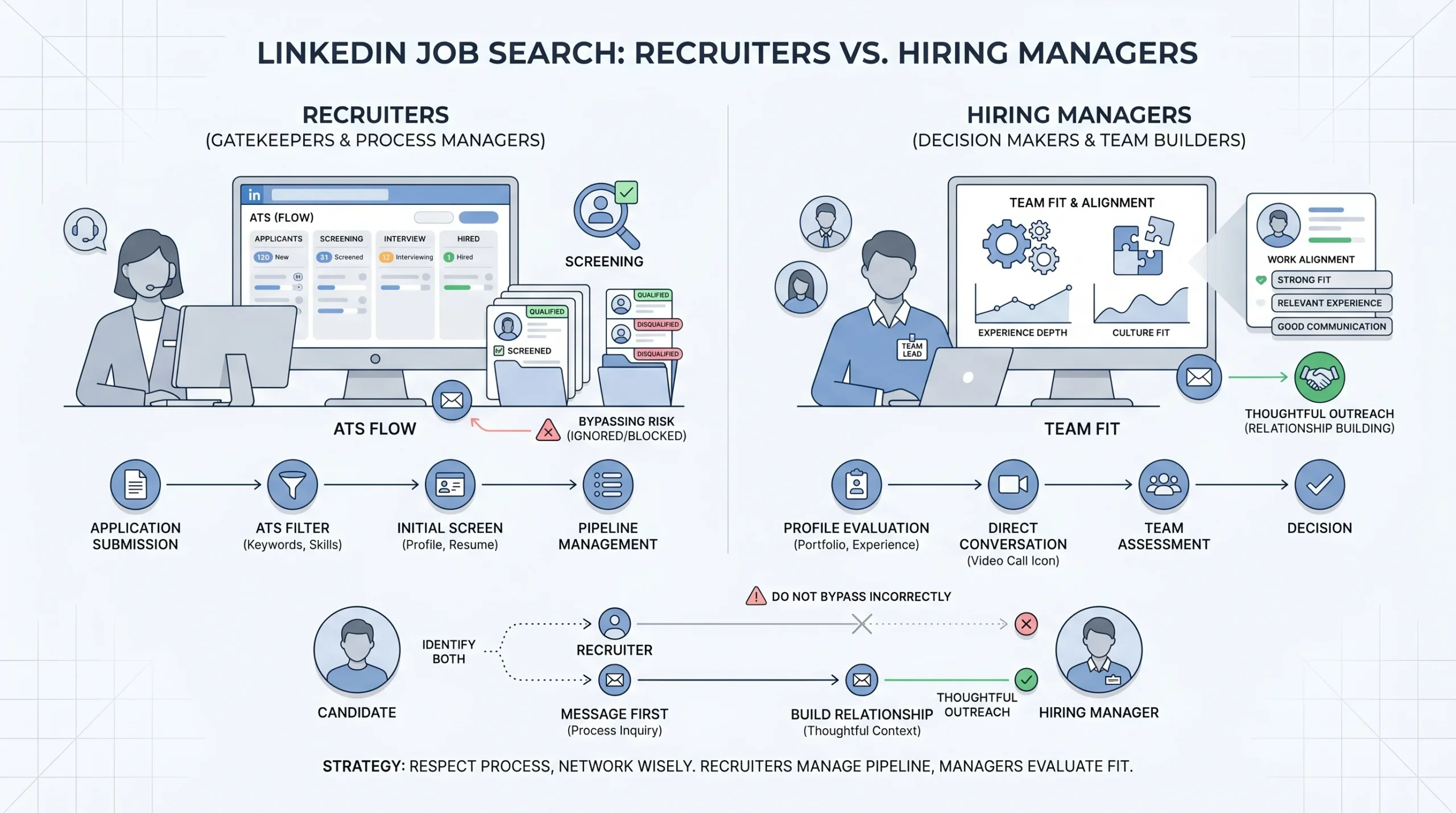 Hiring Manager vs. Recruiter Who Should You Message