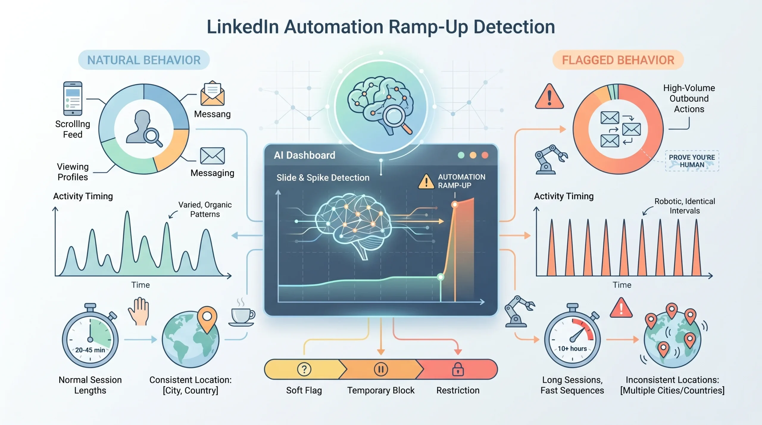 How LinkedIn Detects Unusual Behavior During Automation Ramp-Up
