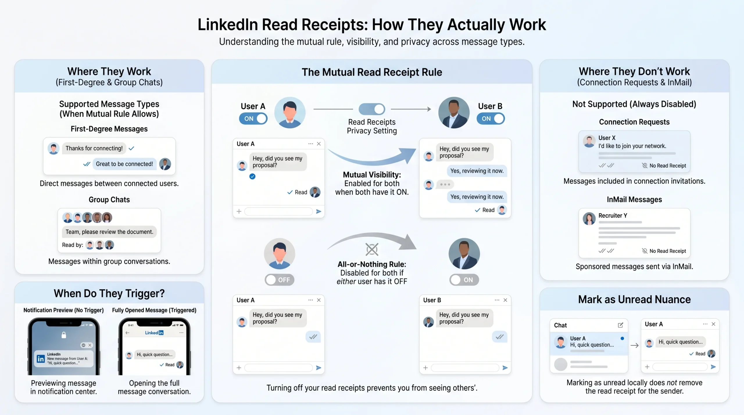 How LinkedIn Read Receipts Actually Work — The Full Mechanics