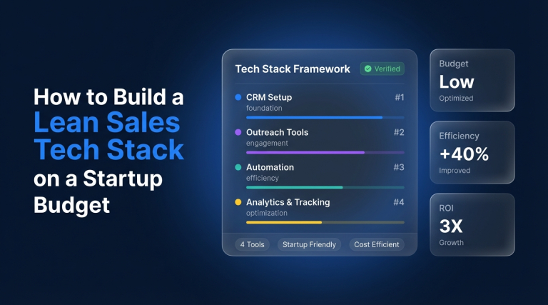 How to Build a Lean Sales Tech Stack on a Startup Budget in 2026