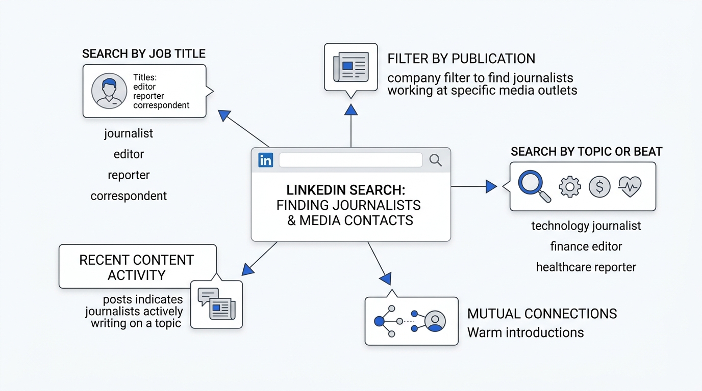 How to Find the Right Journalists and Media Contacts on LinkedIn