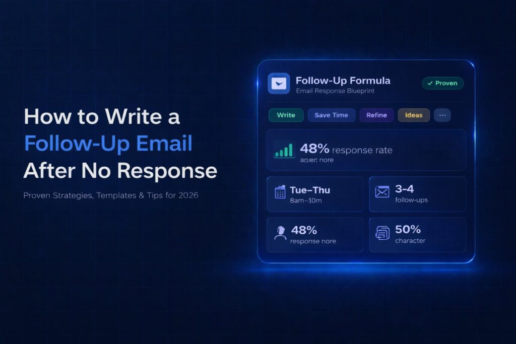 How to Write a Follow-Up Email After No Response