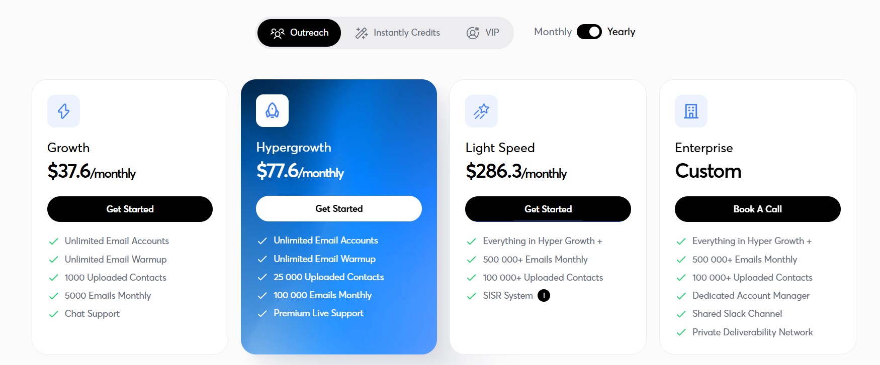 Instantly ai Pricing