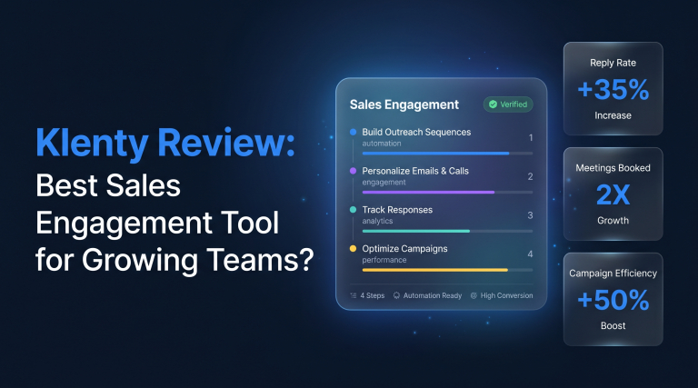 Klenty Review 2026 Best Sales Engagement Tool for Growing Teams