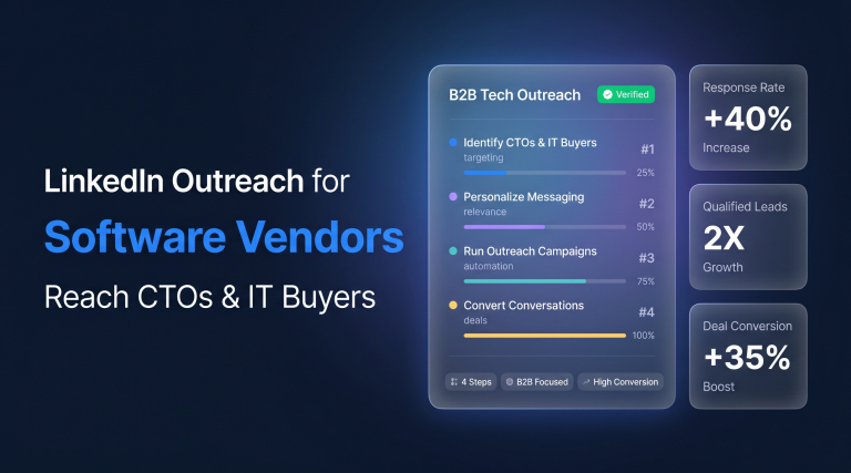 LinkedIn Outreach for Software Vendors Reach CTOs & IT Buyers in 2026