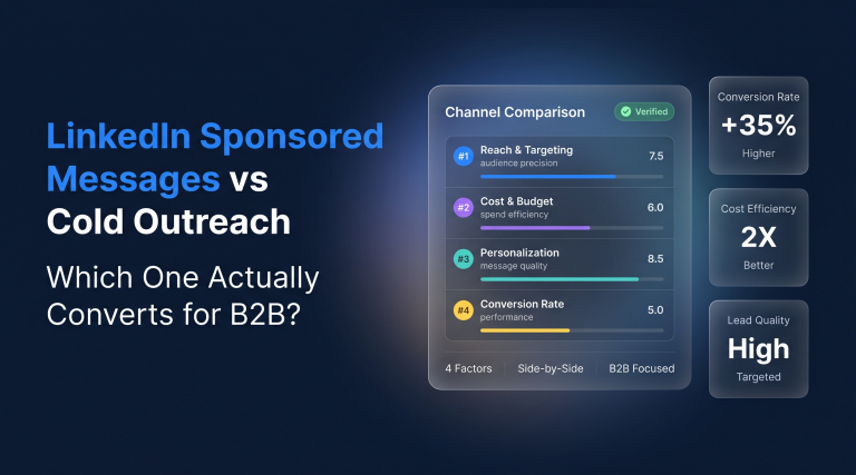 LinkedIn Sponsored Messages vs Cold Outreach Which One Actually Converts for B2B