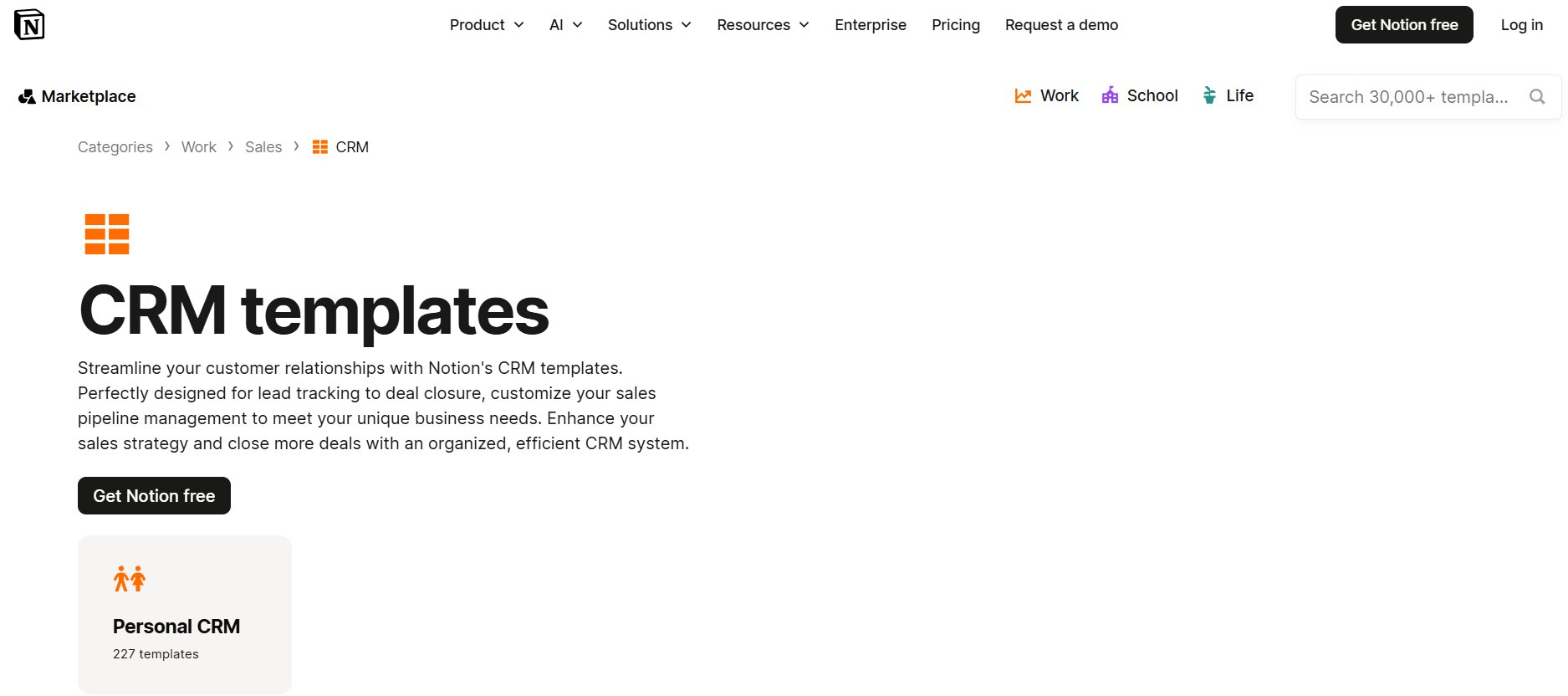 Notion CRM
