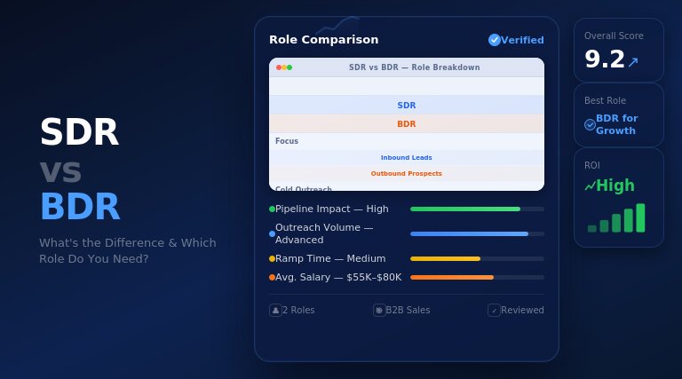 SDR vs BDR