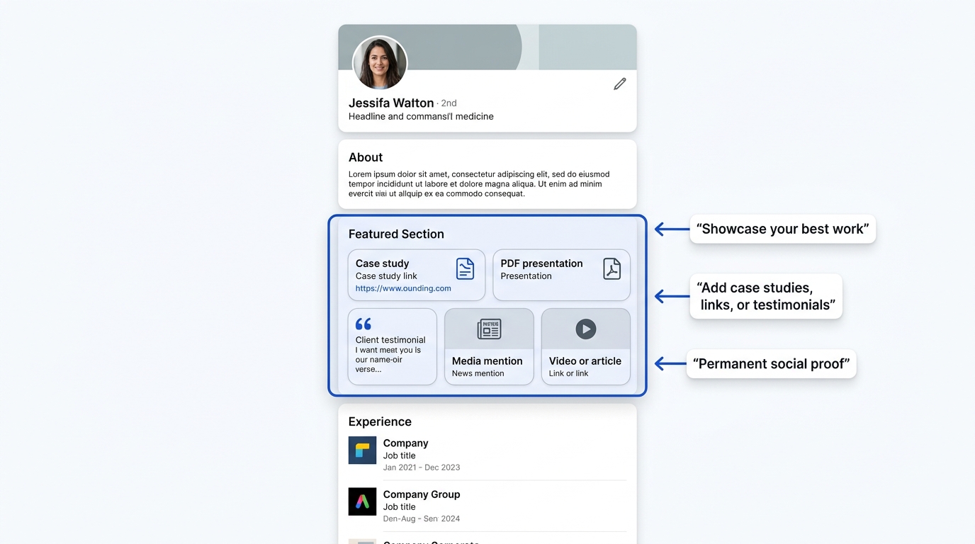 What is  LinkedIn Featured Section