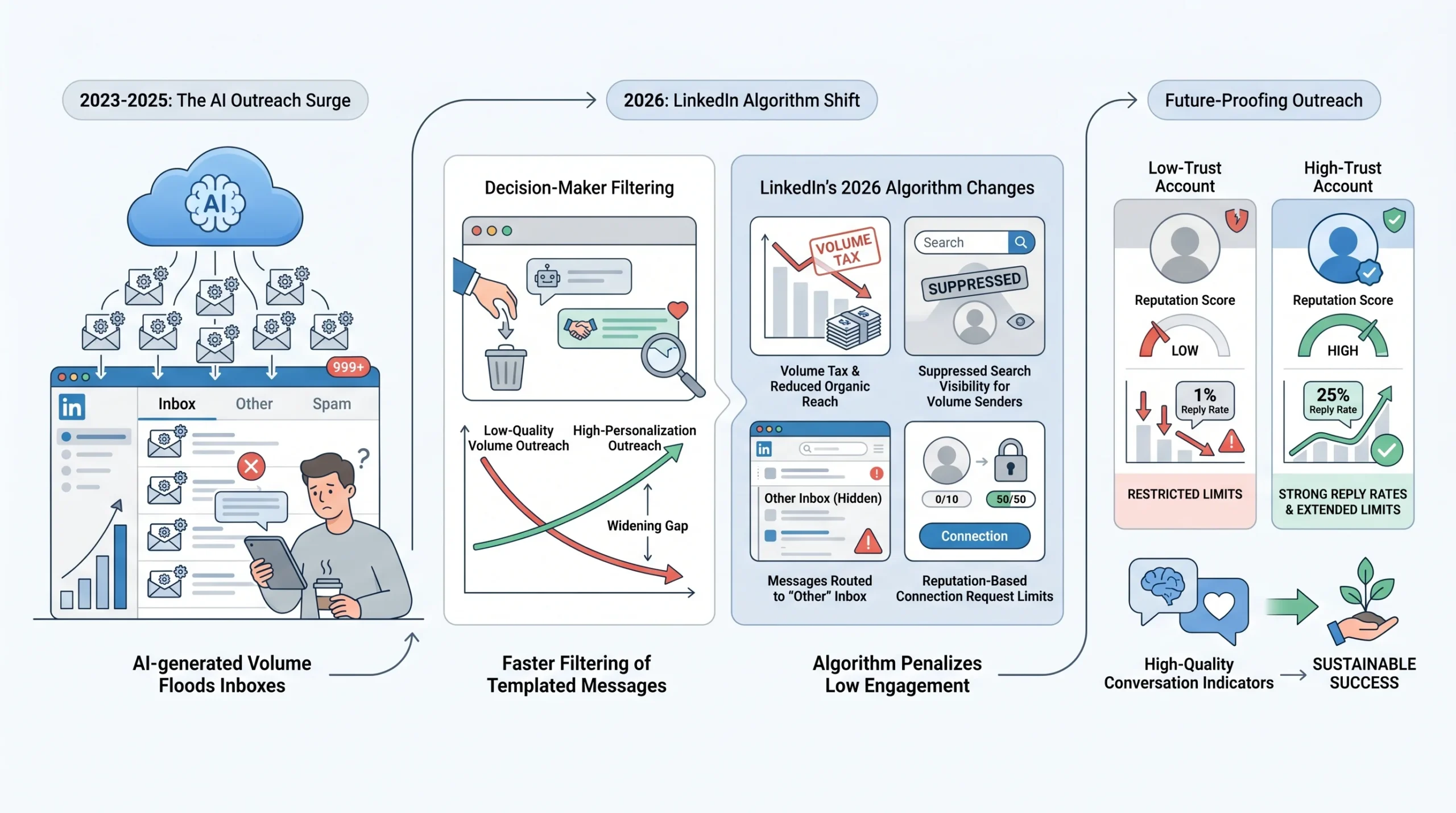 Why LinkedIn Response Rate Benchmarks Changed in 2026