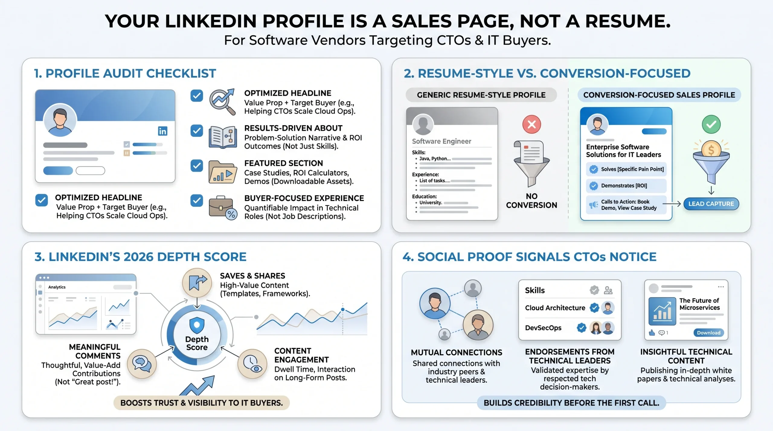 Your LinkedIn Profile Is a Sales Page (Not a Resume)