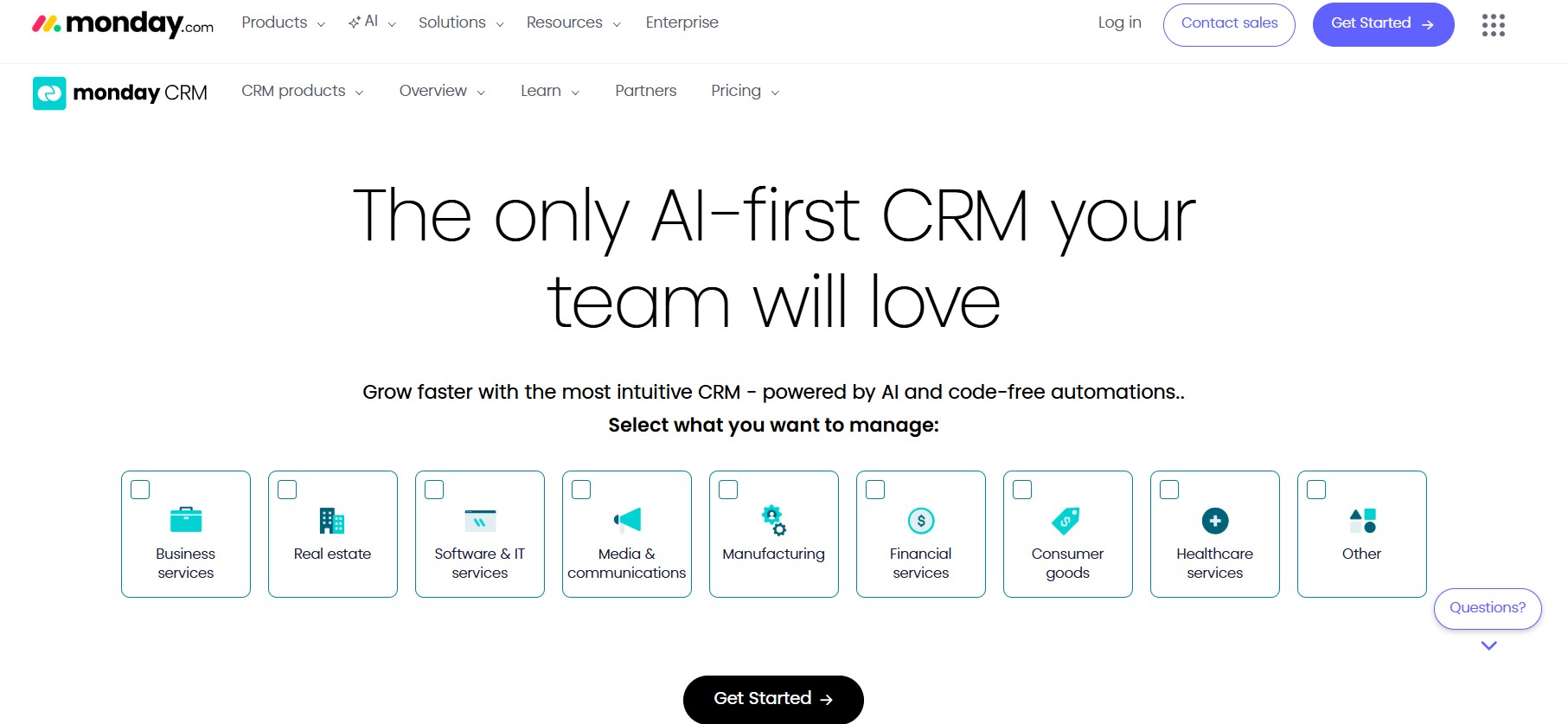 monday Sales CRM
