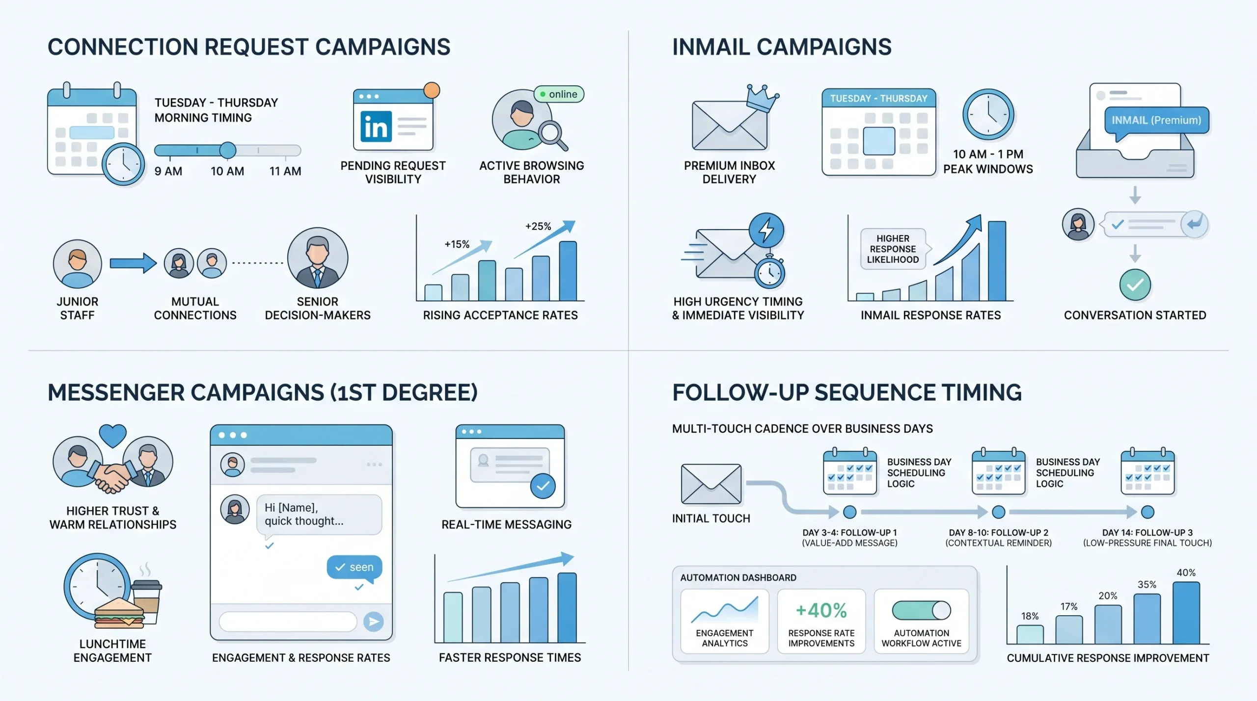 Best Hours of the Day to Send Automated LinkedIn Messages