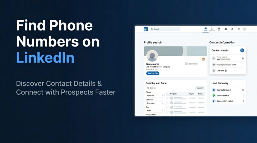 Find Phone Numbers on LinkedIn