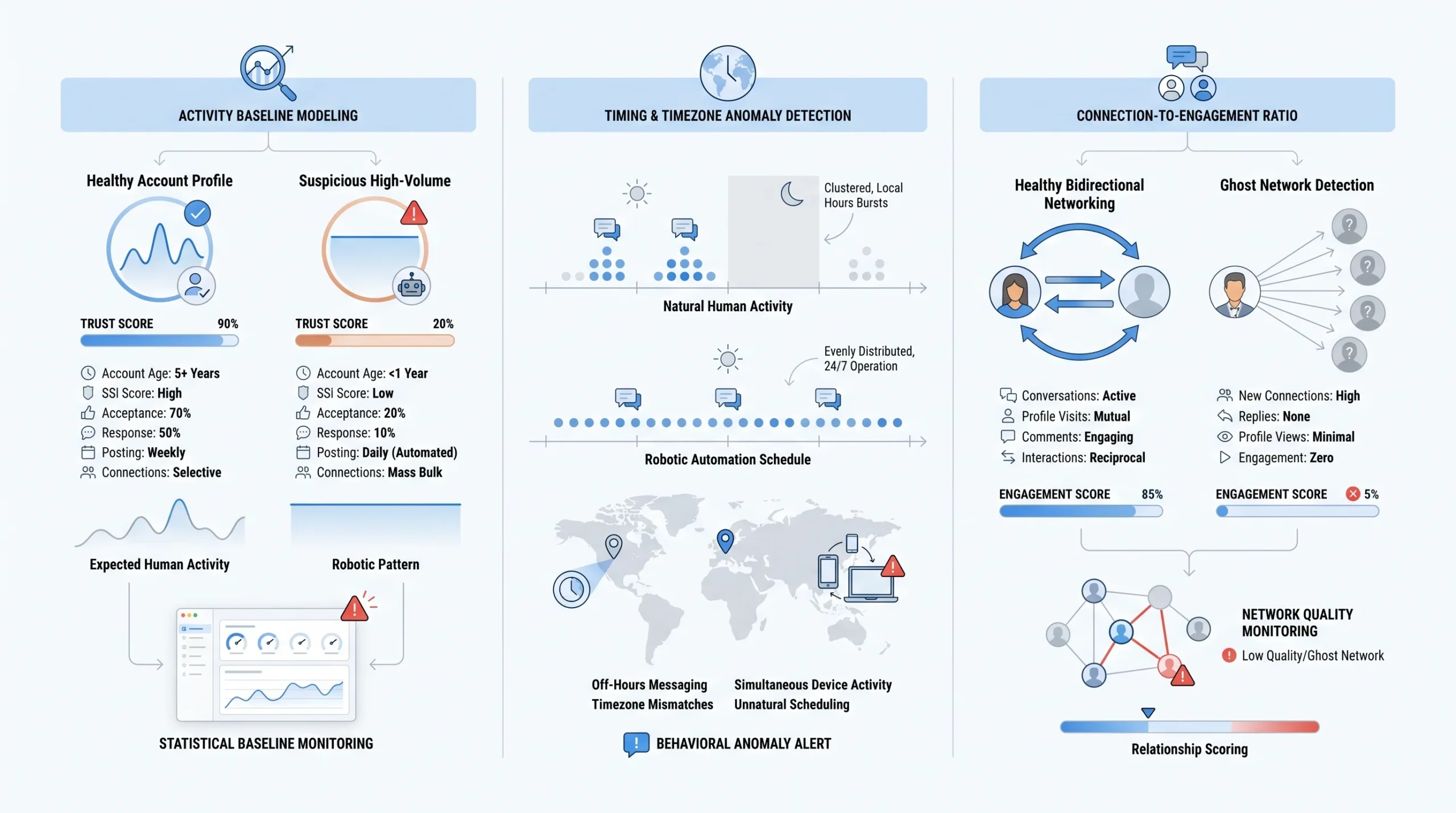 How LinkedIn Detects Automation Through Activity Volume and Timing