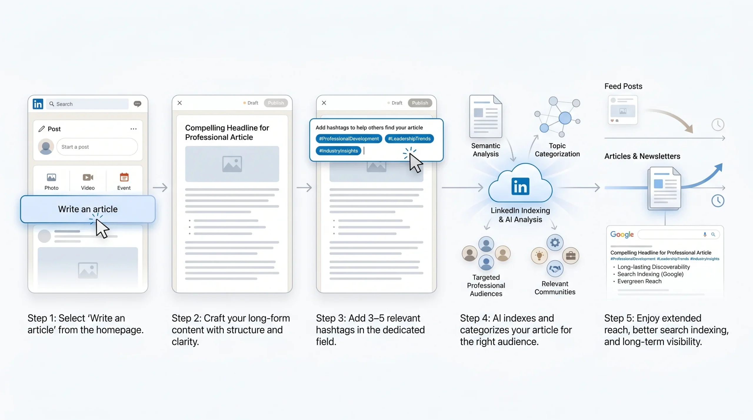 How to Add Hashtags to LinkedIn Articles and Newsletters