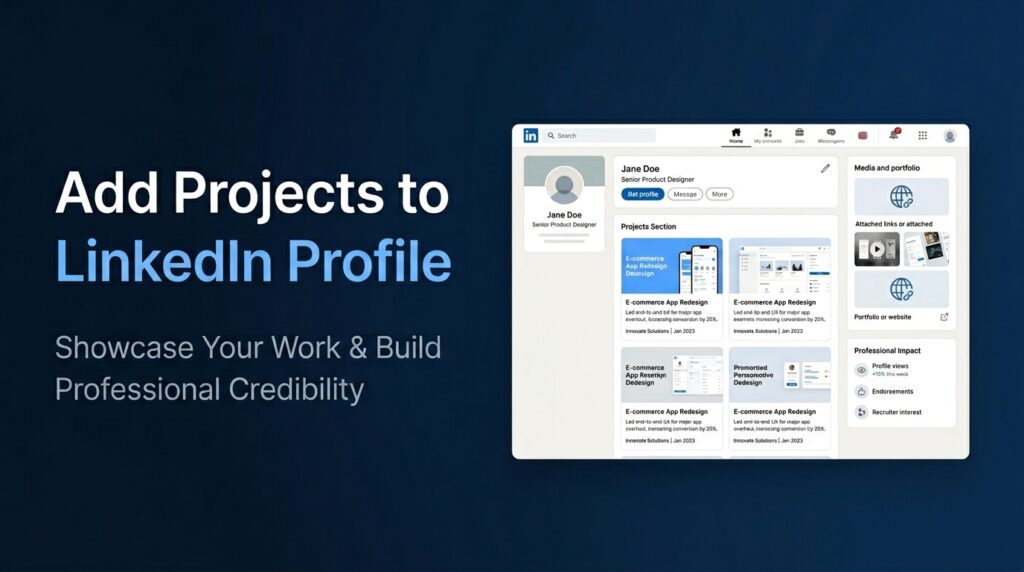 How to Add Projects to Your LinkedIn Profile