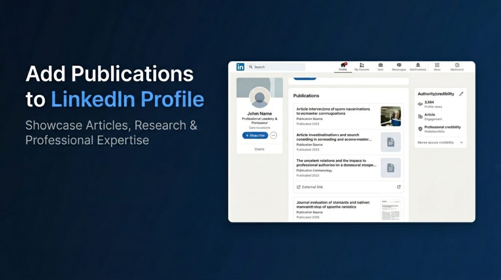 How to Add Publications to Your LinkedIn Profile
