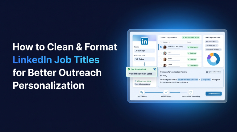 How to Clean & Format LinkedIn Job Titles for Better Outreach Personalization