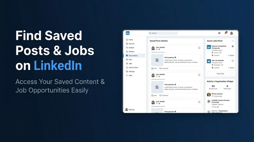How to Find Your Saved Posts & Jobs on LinkedIn
