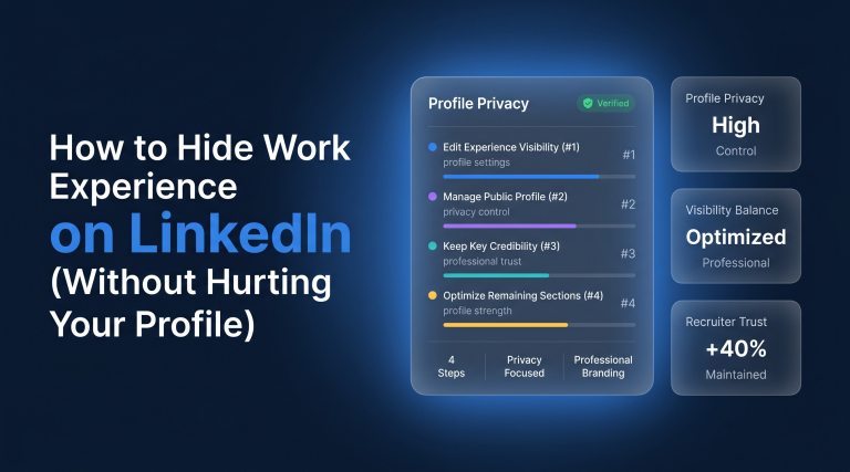 How to Hide Work Experience on LinkedIn (Without Hurting Your Profile)