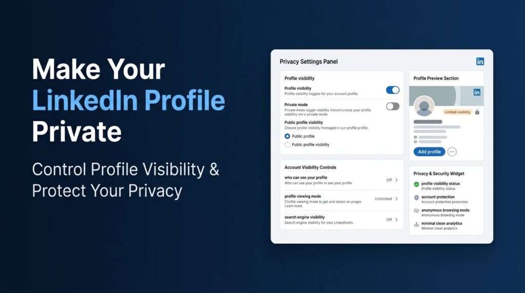 How to Make Your LinkedIn Profile Private