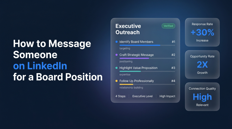 How to Message Someone on LinkedIn for a Board Position