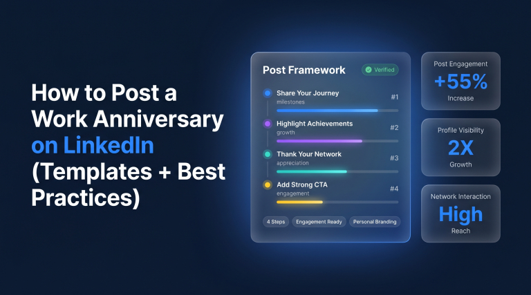 How to Post a Work Anniversary on LinkedIn (Templates + Best Practices)