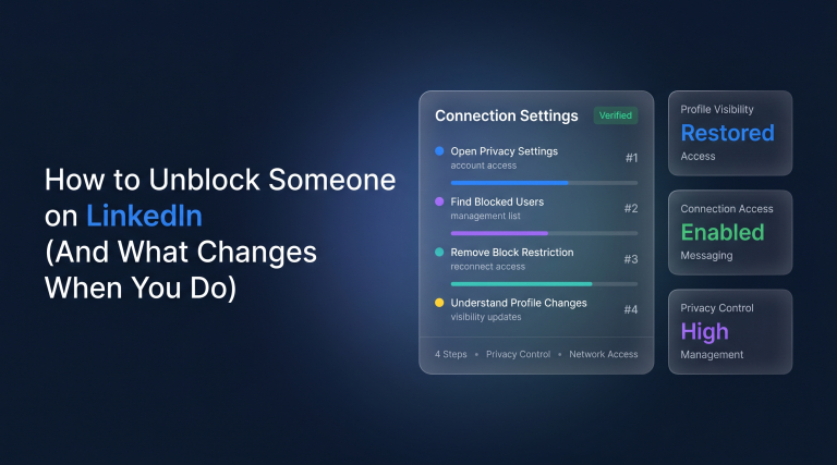 How to Unblock Someone on LinkedIn (And What Changes When You Do)