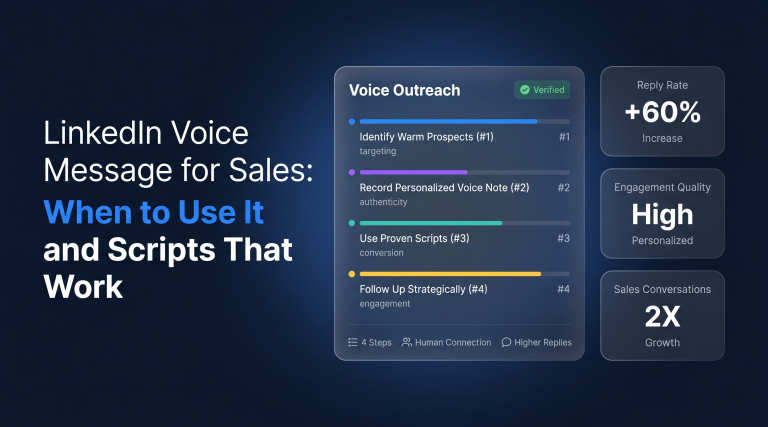 LinkedIn Voice Message for Sales When to Use It and Scripts That Work