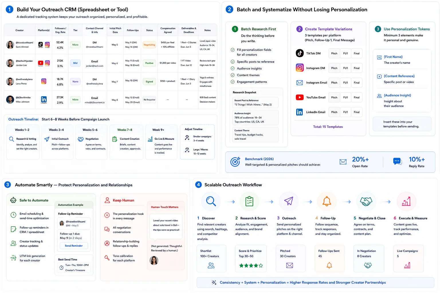 Step 6 — Managing Outreach Across Multiple Platforms at Scale