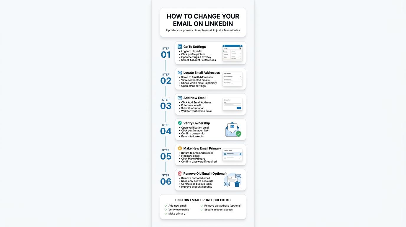 How to Change Email on LinkedIn
