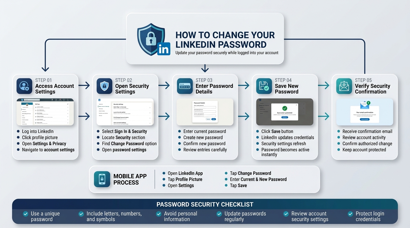 How to Change Password of LinkedIn