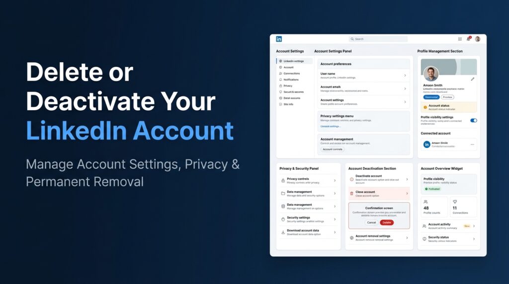 How to Delete or Deactivate Your LinkedIn Account